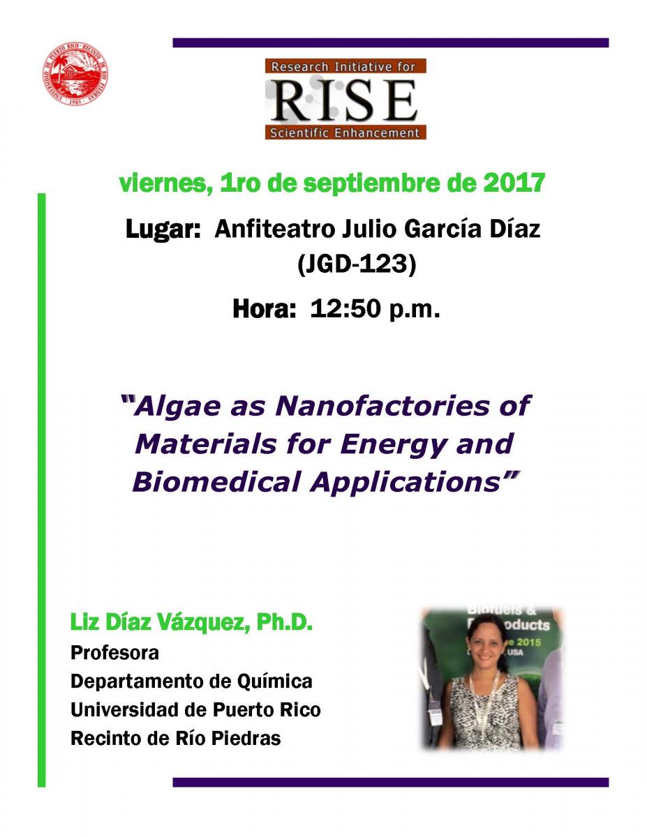 Seminar - Dr. Liz Díaz (1 septiembre t2017) 