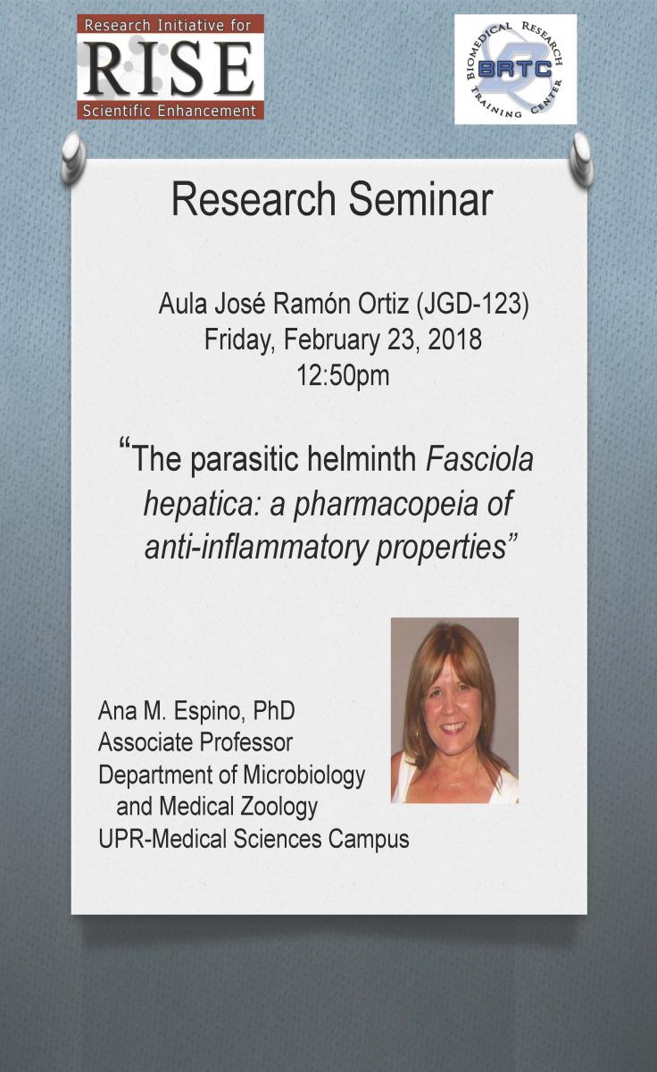 Seminar - Dra. Ana Espino (23 febrero 2018)