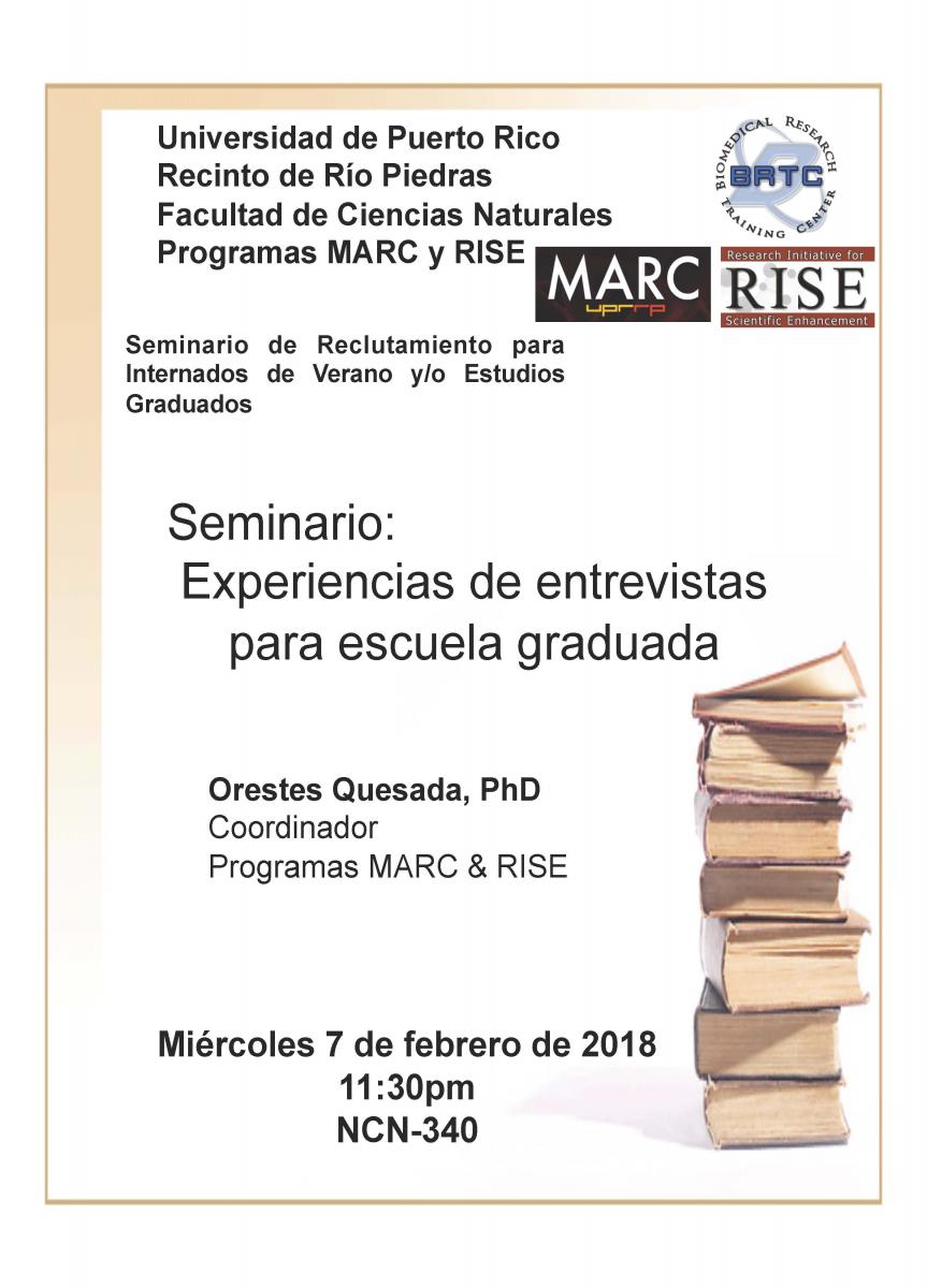 Seminar - Dr. Quesada (7 febrero 2018)