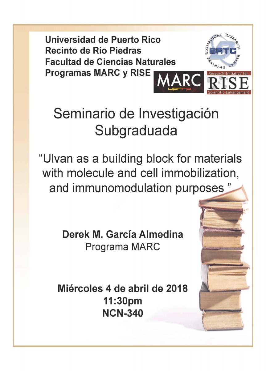 Seminar - Derek García (4 abril 2018)